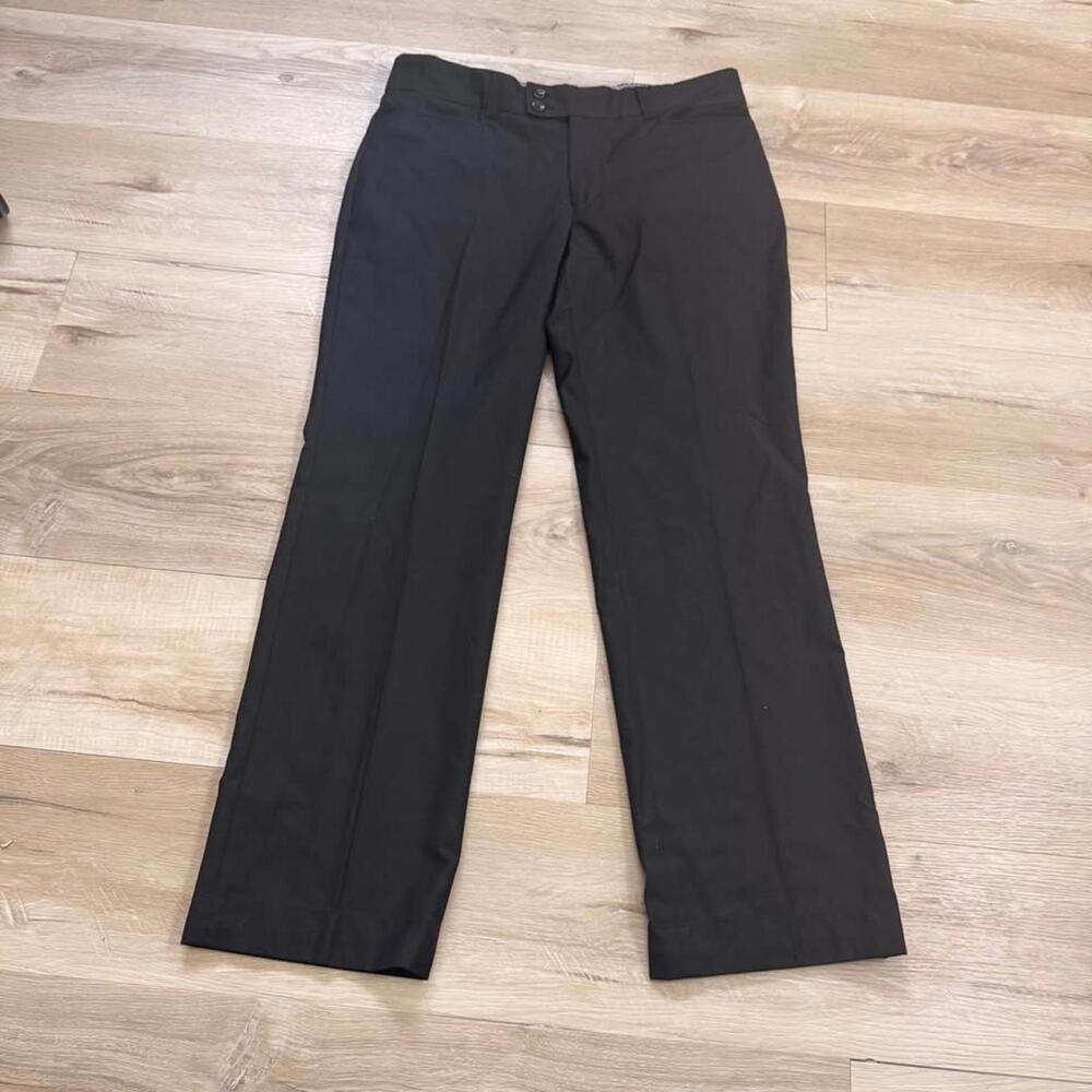 John Peter Men's Size 38/46 Dressy Slim Trousers‎ Pants Black